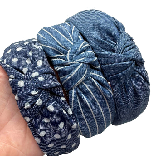 Denim Headbands * Tracked Shipping Required *