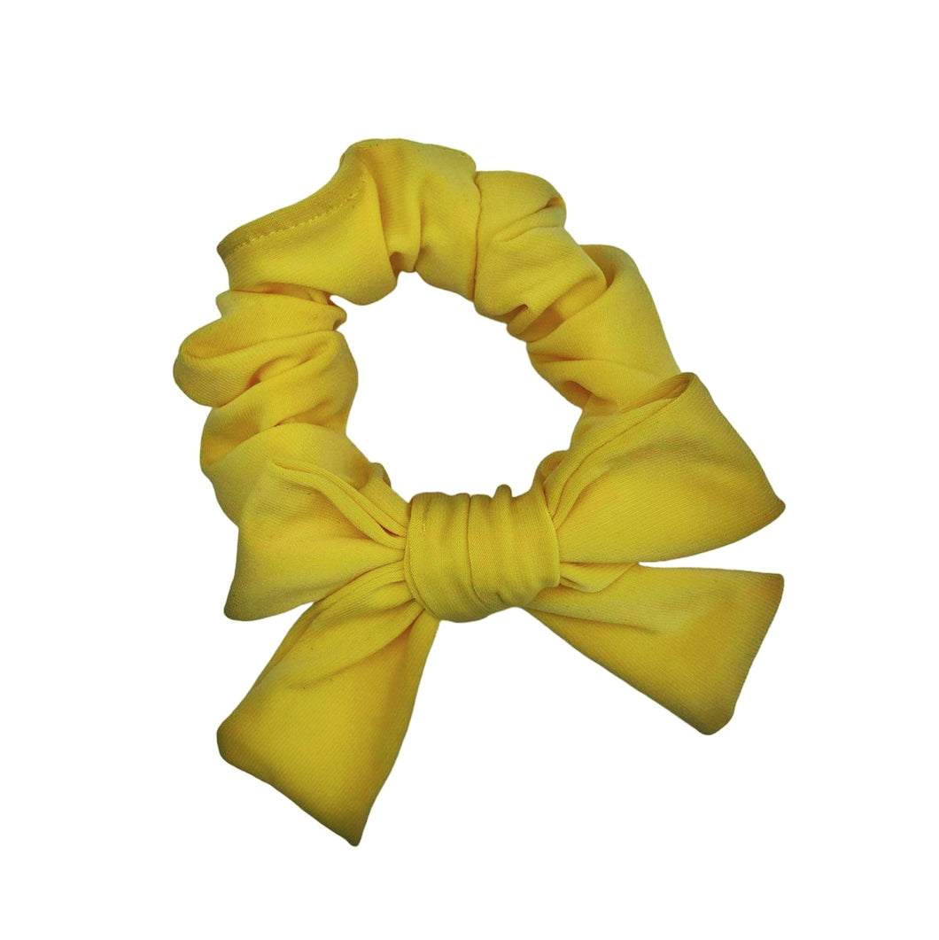 Yellow Swim Bow Scrunchie