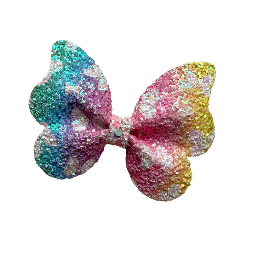 Rainbow Glitter Butterfly - 3”