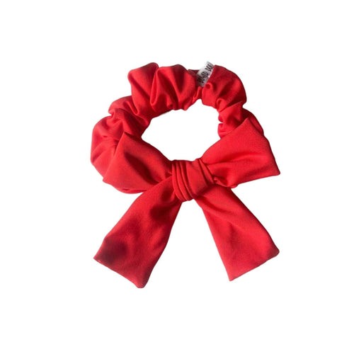 Red Swim Bow Scrunchie
